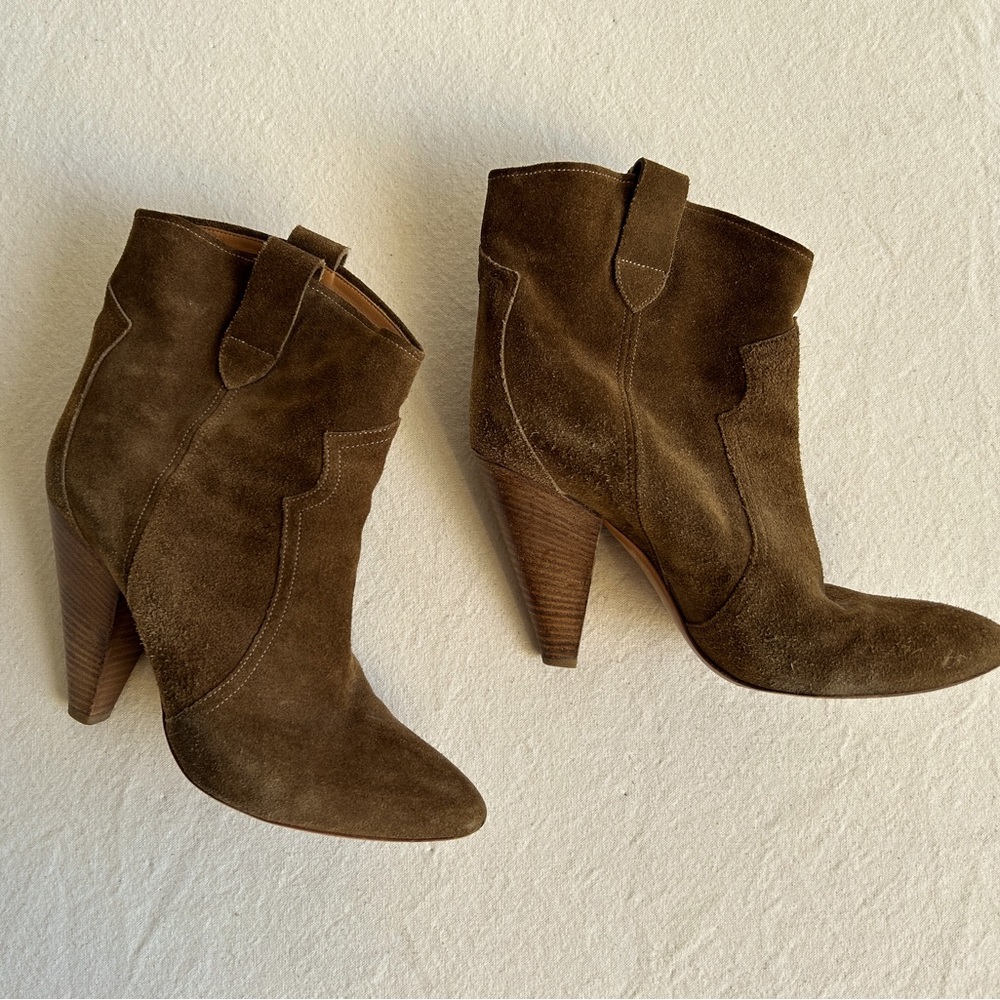 Isabel Marant Suede Western Boots